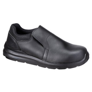 Portwest Composite Action läder-slip-on-skor S3S SR FO FC80