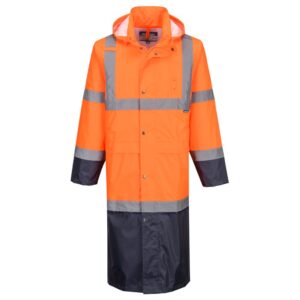 Portwest Hi-Vis regnrock med kontrastfärg 122cm H446