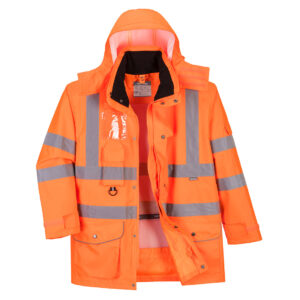 Portwest Hi-Vis andningsbar 7-in-1 trafikjacka RT27