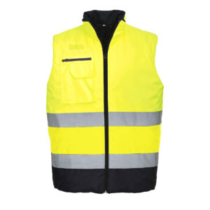 Portwest Hi-Vis Vändbar Bodywarmer S267