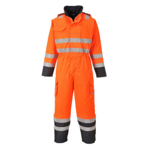 Portwest Bizflame Regn Hi-Vis Kontrast FR Vinter Overall S775